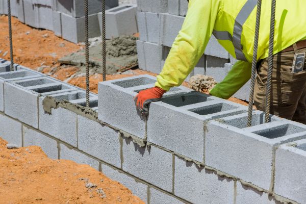 Concrete Blocks Installation in Bloomington