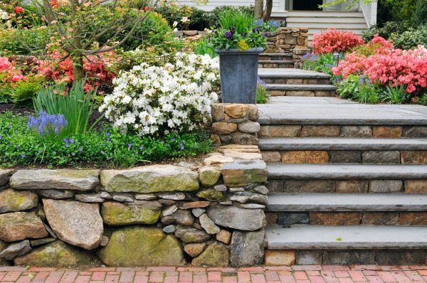 Stone Stairs Repair in Bloomington
