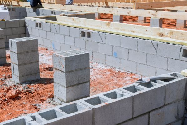 Cement Block Installation in Bloomington
