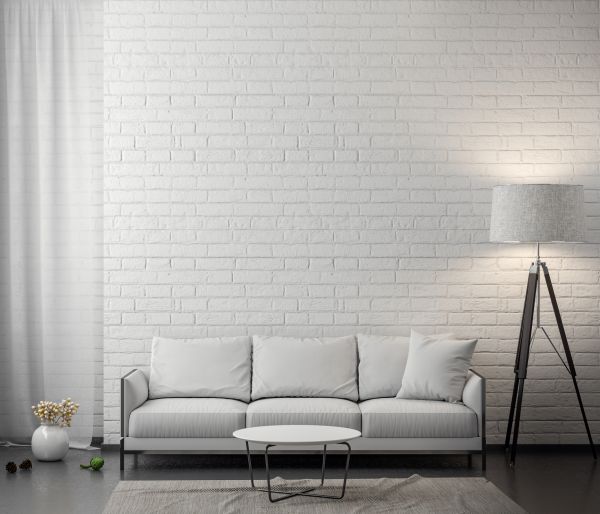 White Brick Installation in Bloomington
