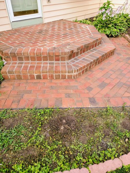 Brick Stoop Repair in Bloomington